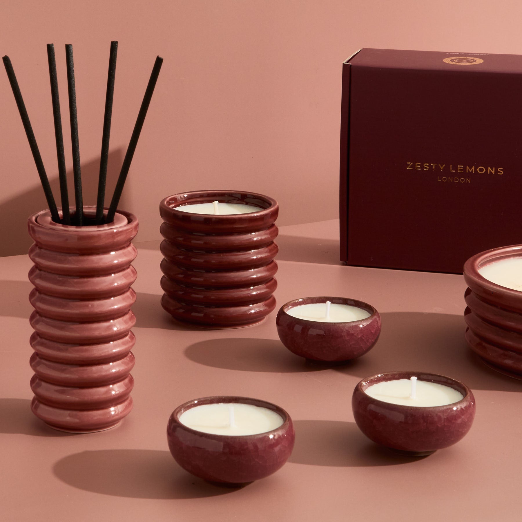 Contemporary Kiln Burgundy Diffuser