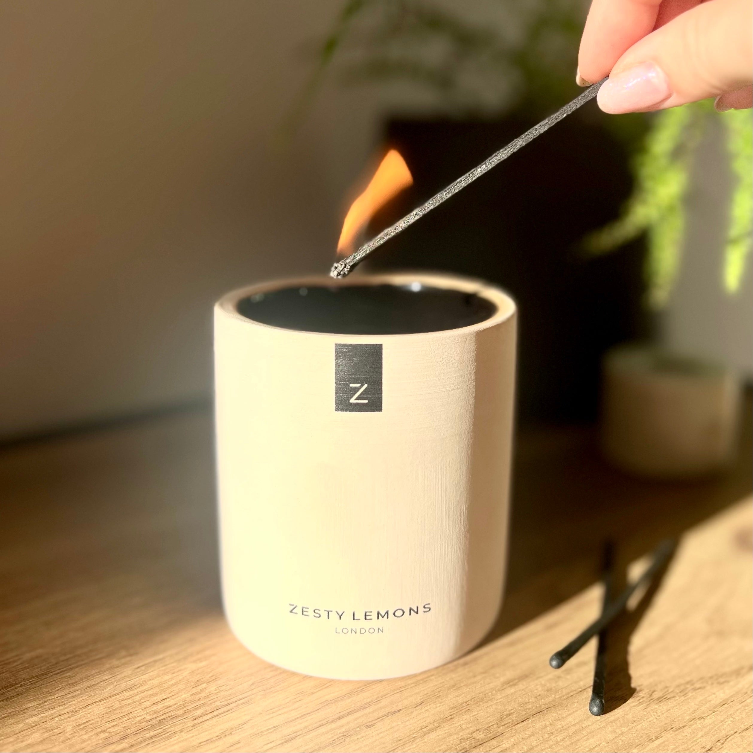 Classic: The Zesty Lemons Candle - Activated Charcoal & Matcha