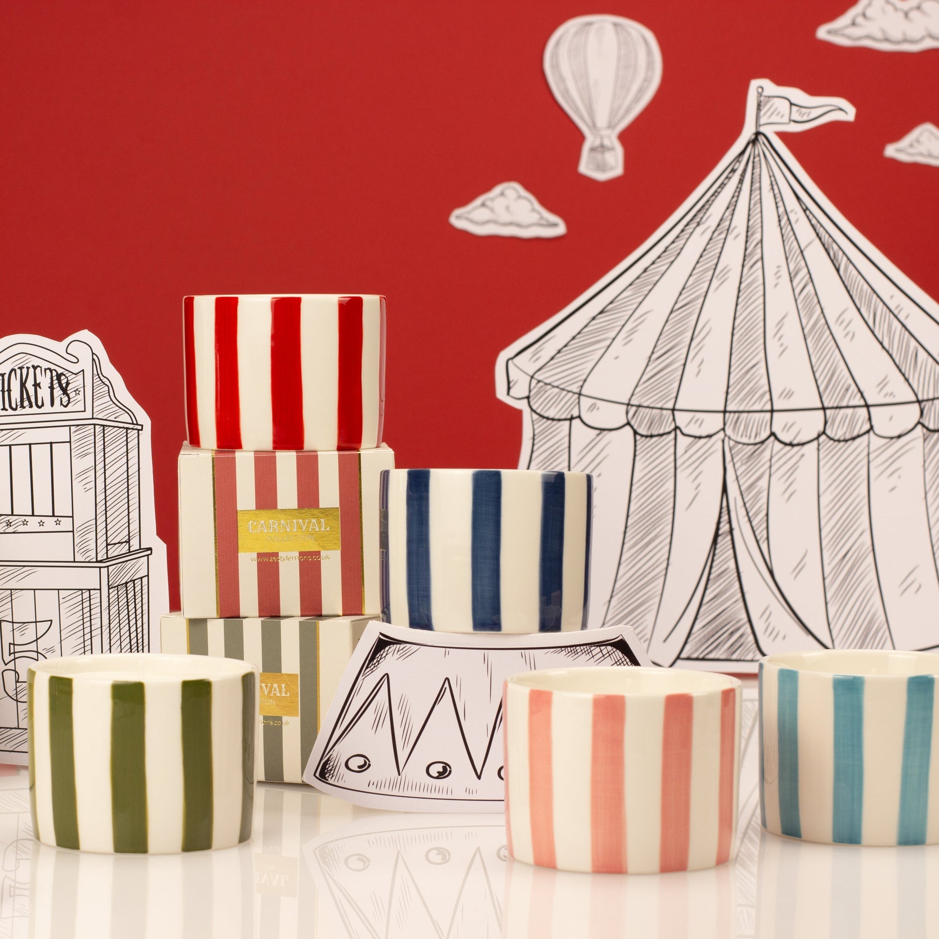 Carnival: Ringmaster Red Votive Candle - Plum & Pomegranate