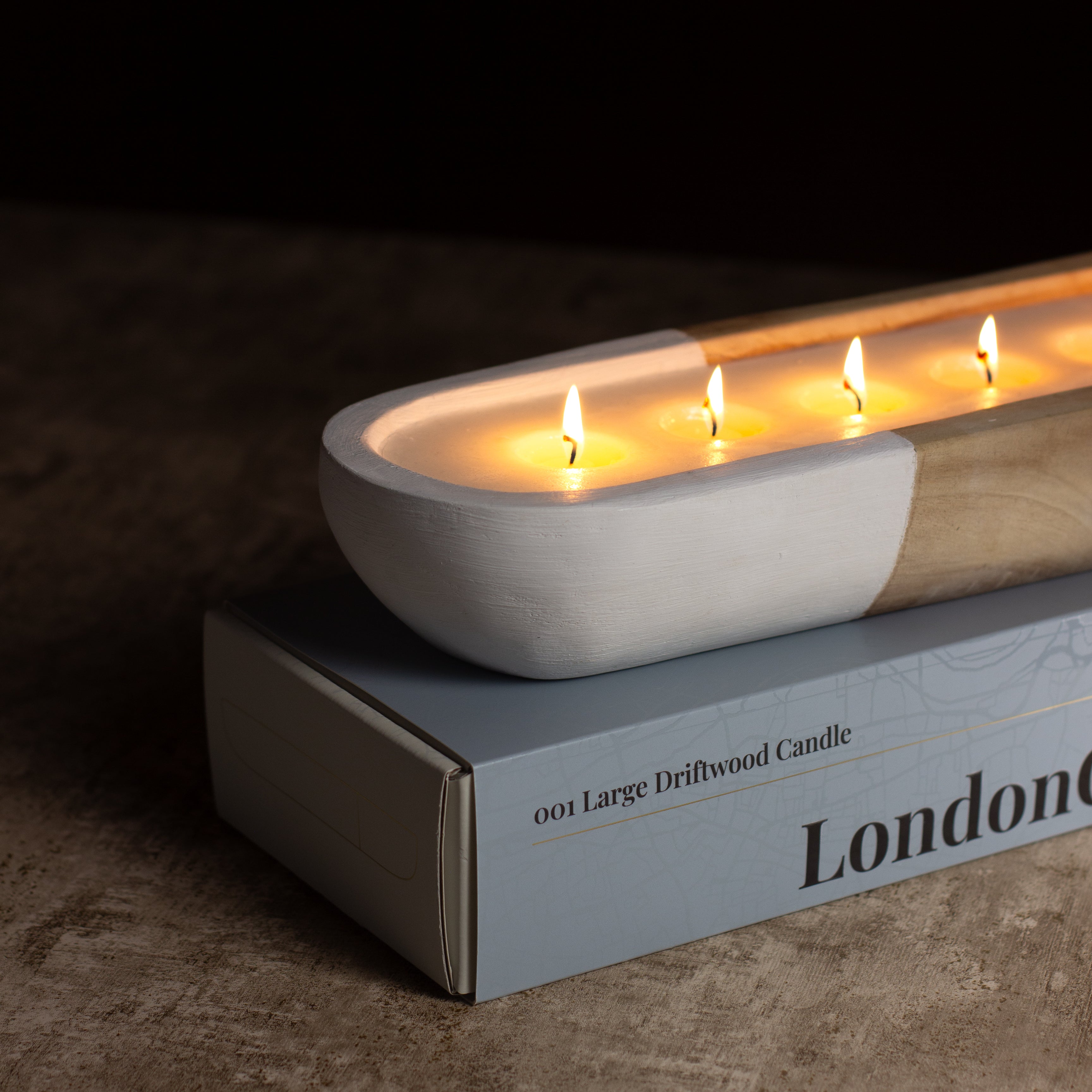 London Collective: Large Driftwood Candle - Sandalwood & Musk