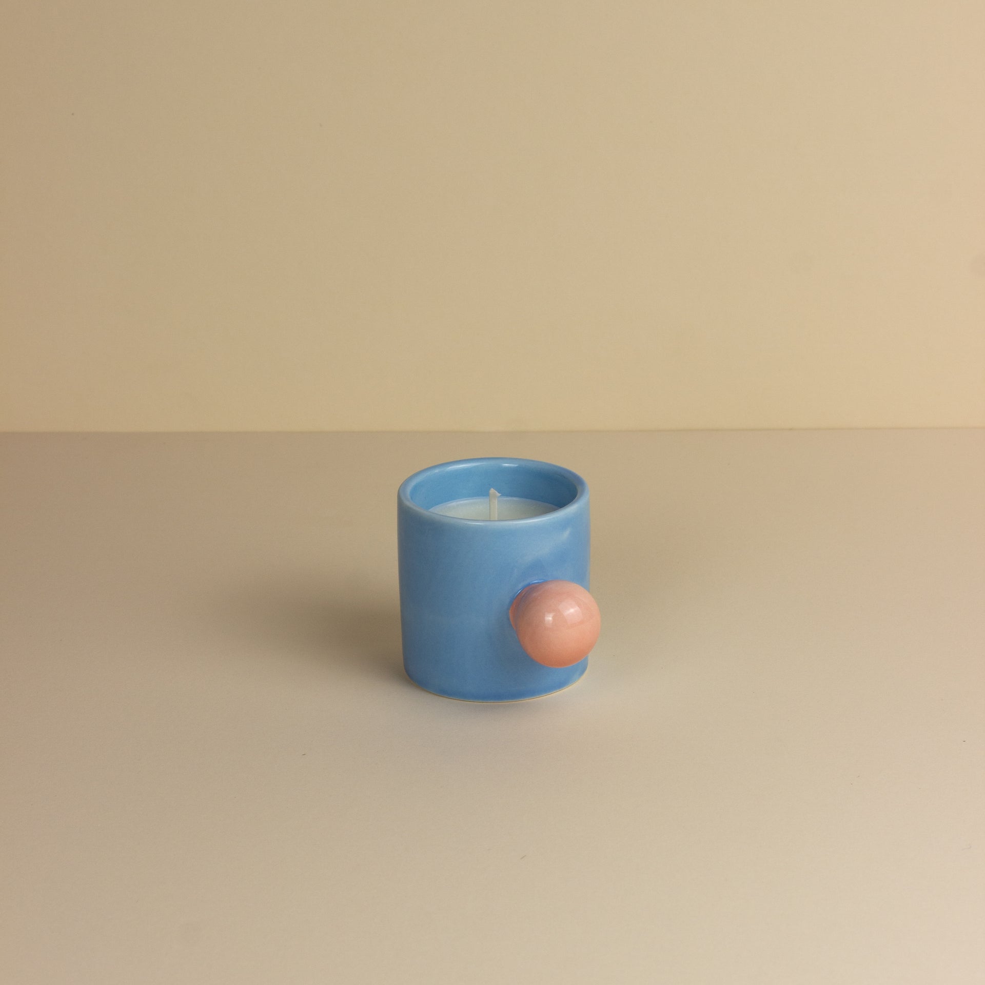 Carnival Carousel Cup Candle - Blue Acrobat