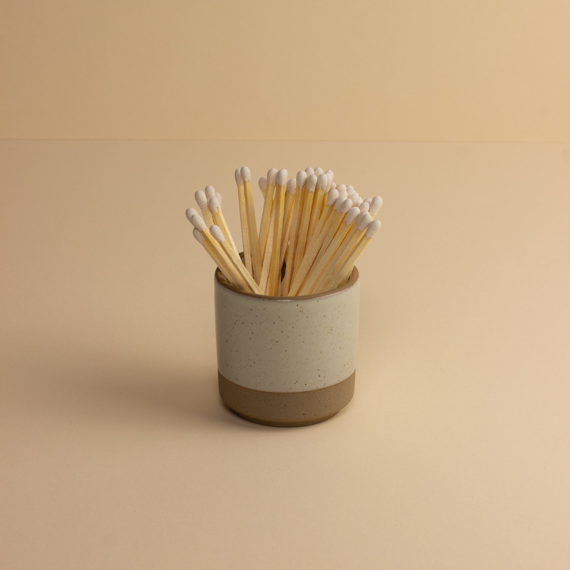 Scandi Two Toned Votive with Matches