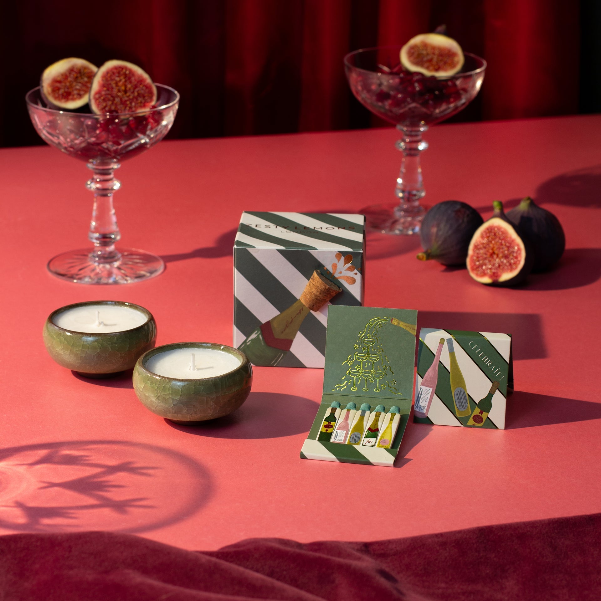 Sparkle Season: Celebrate Tea Lights (Box of 2) - Pink Fizz & Polemo