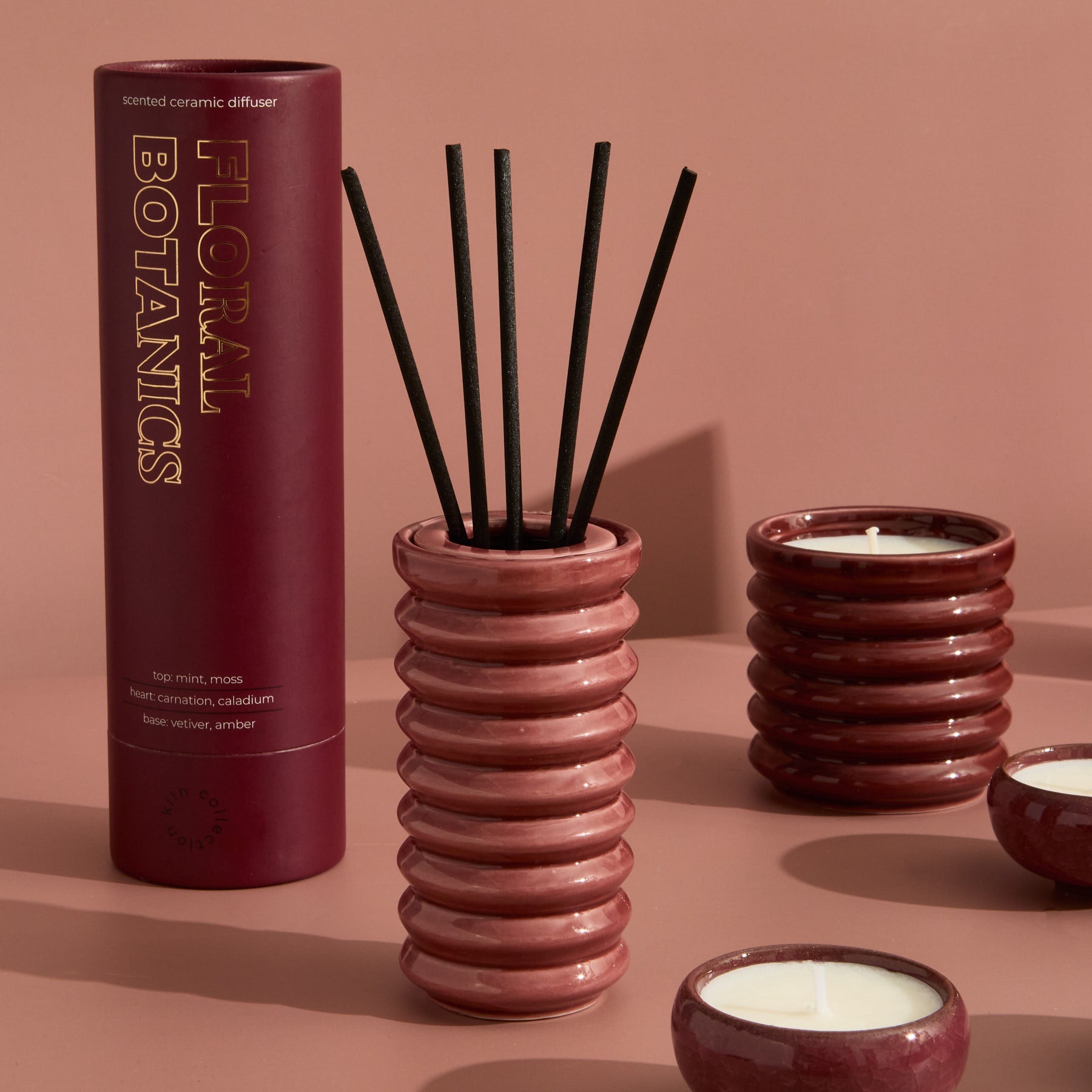 Contemporary Kiln Burgundy Diffuser