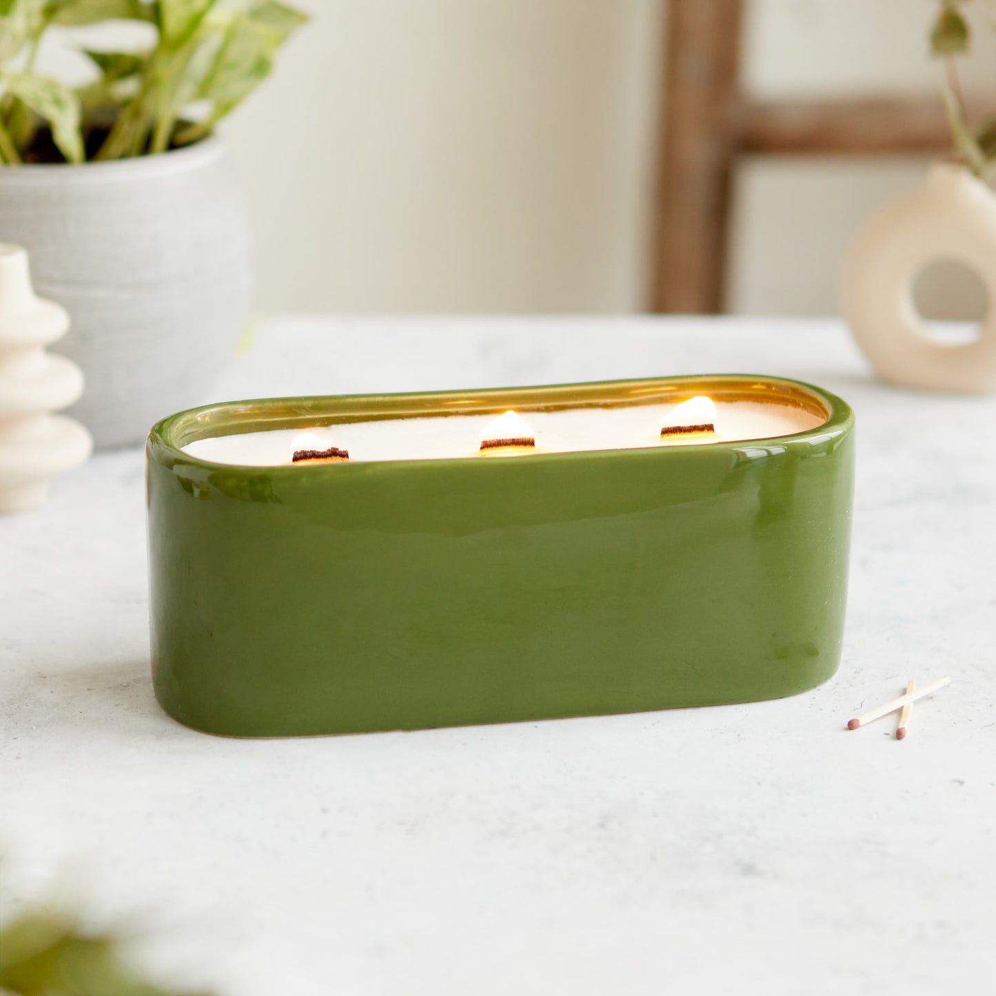 Kiln: Olive Baguette Candle - Bergamot & Juniper