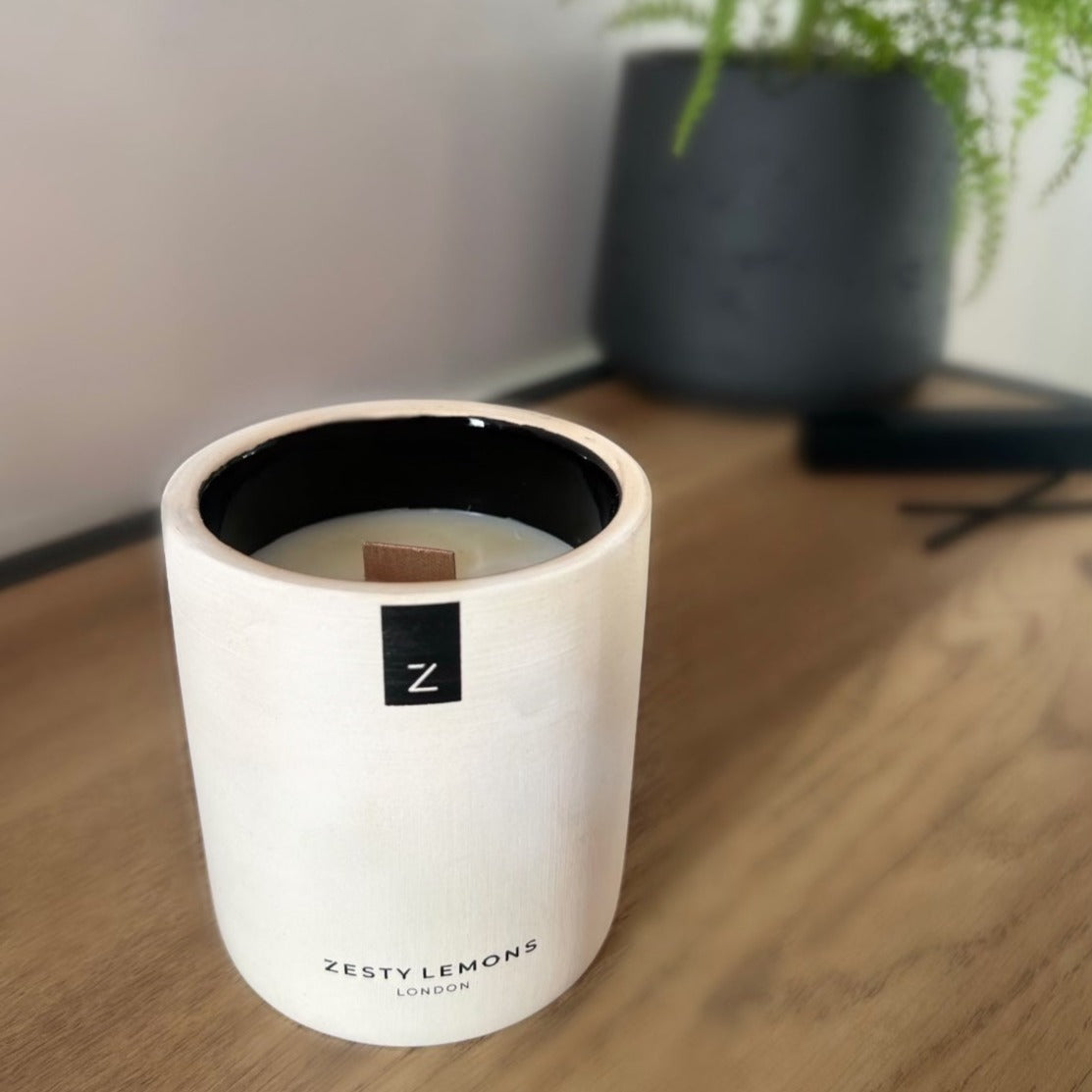 Classic: The Zesty Lemons Candle - Activated Charcoal & Matcha