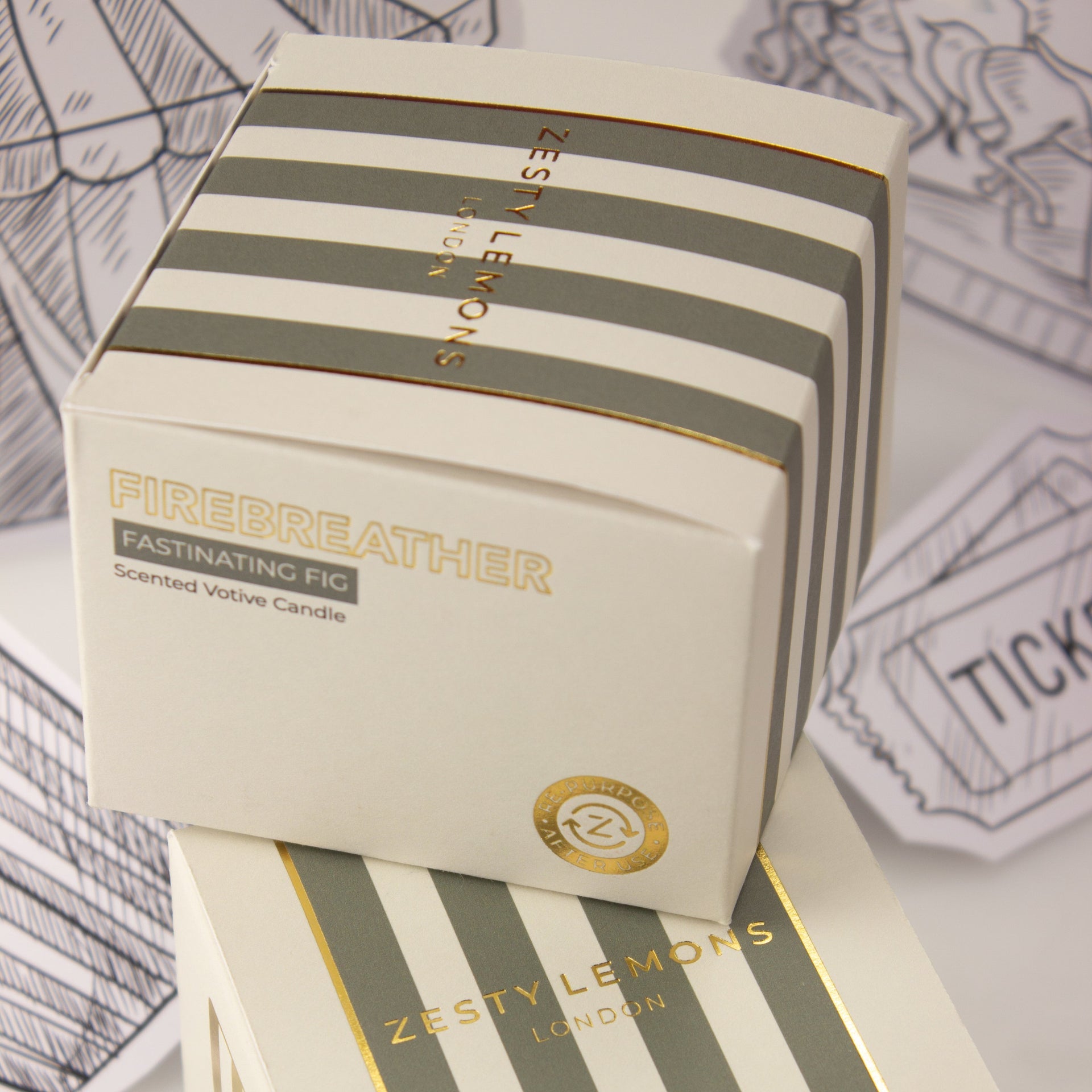 Carnival: Firebreather Olive Votive Candle - Tomato Leaf