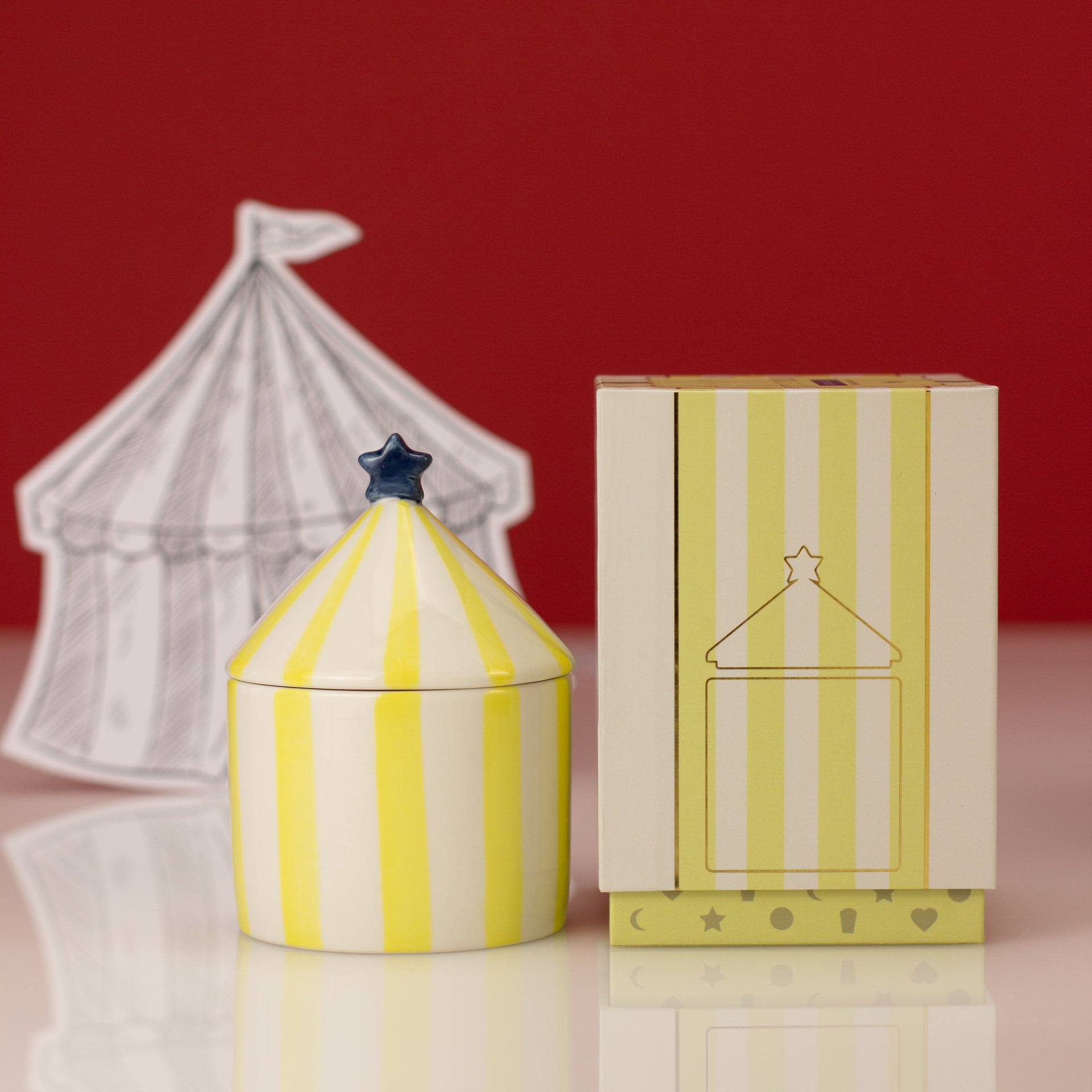 Carnival: Yellow Fortune Teller Candle - Amber & Bergamot