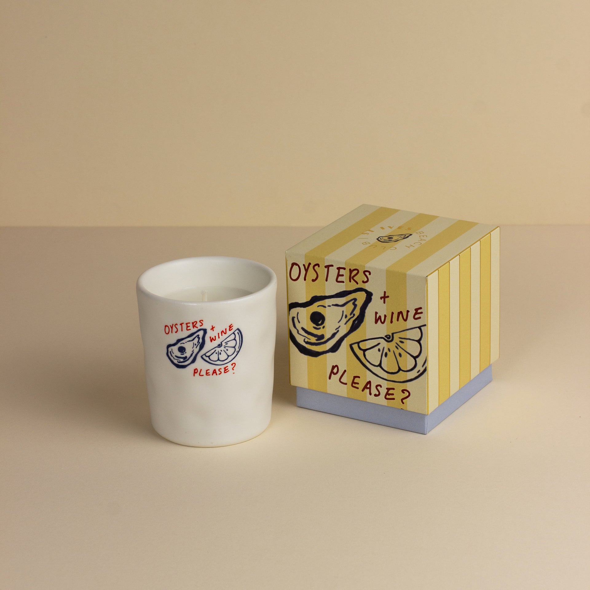 St Ives Beach Club: Oyster Candle - Sea Salt & Driftwood