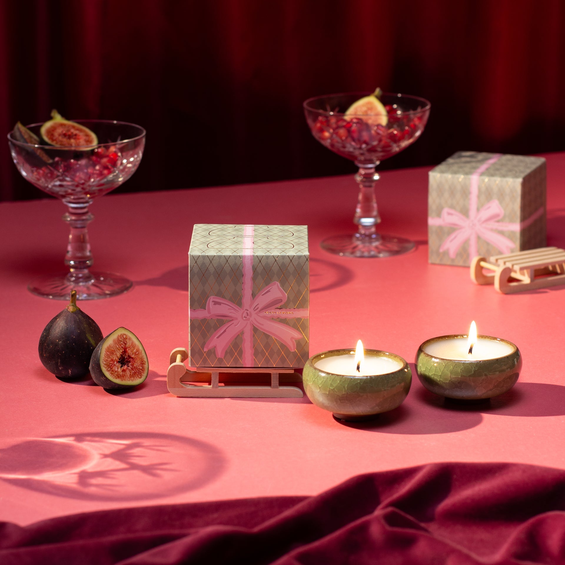 Sparkle Season: Christmas Bow Tea Lights (Box of 2) - Myrrh & Tonka